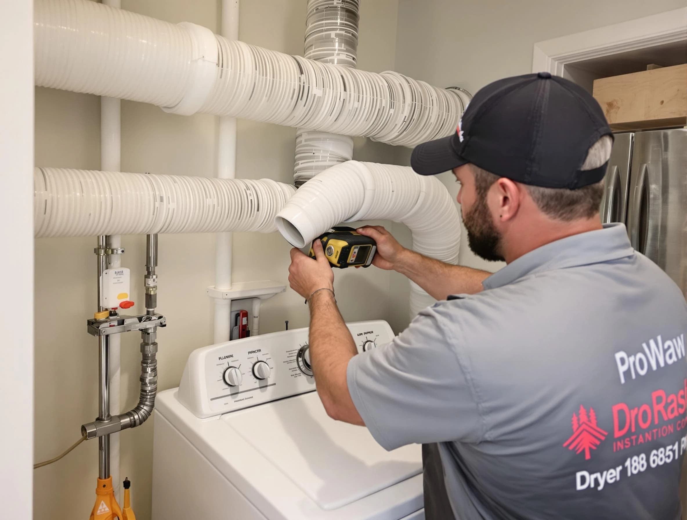 Professional dryer vent hose installation by Syracuse Dryer Vent Cleaning in Syracuse