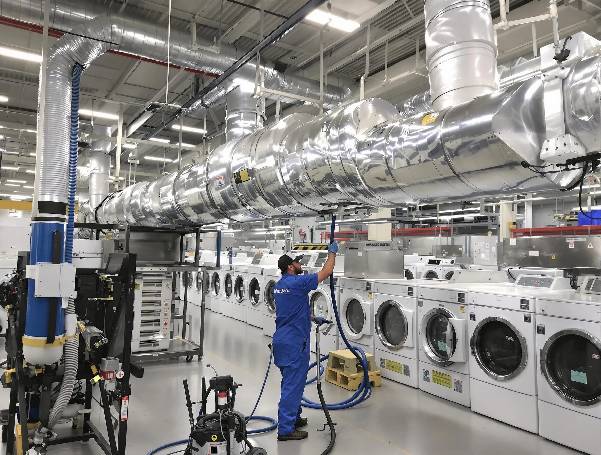 Syracuse Dryer Vent Cleaning team performing heavy-duty industrial dryer vent cleaning in Syracuse